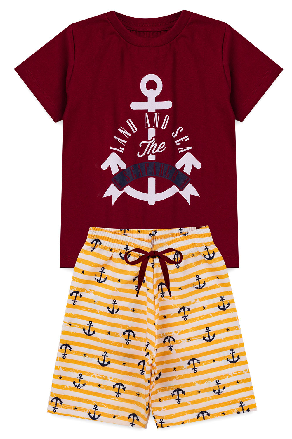LAND AND SEA Boy T-Shirts + Shorts Set