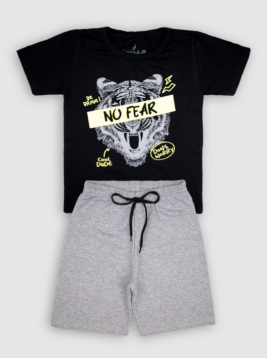 NO FEAR Boy T-Shirts + Shorts Set