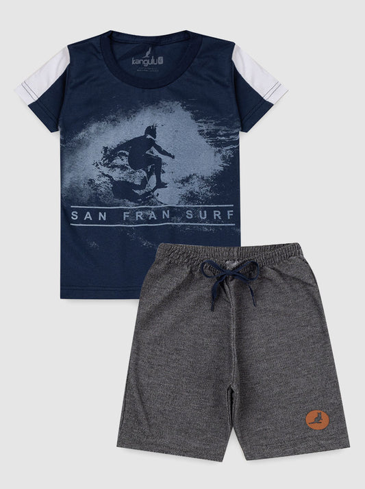 SAN FRAN SURF Boy T-Shirts + Shorts Set